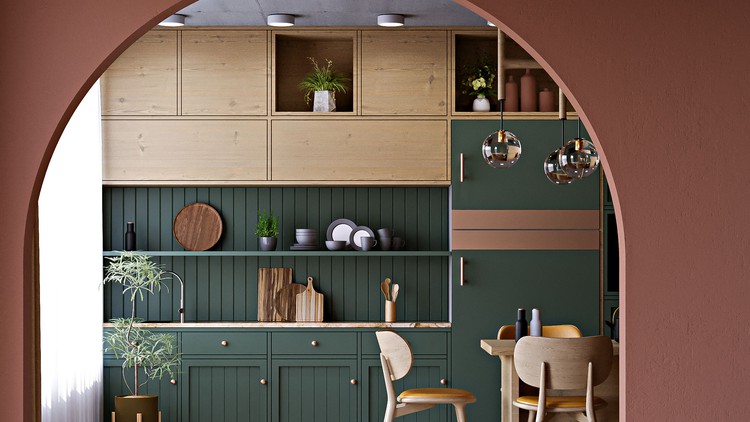 Interior Design in 3Ds Max and Corona Renderer | Kitchen By Ali Haider
