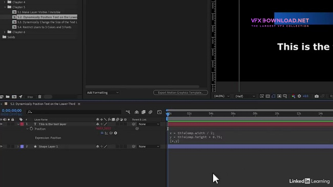 LinkedIn – After Effects: Using Expressions