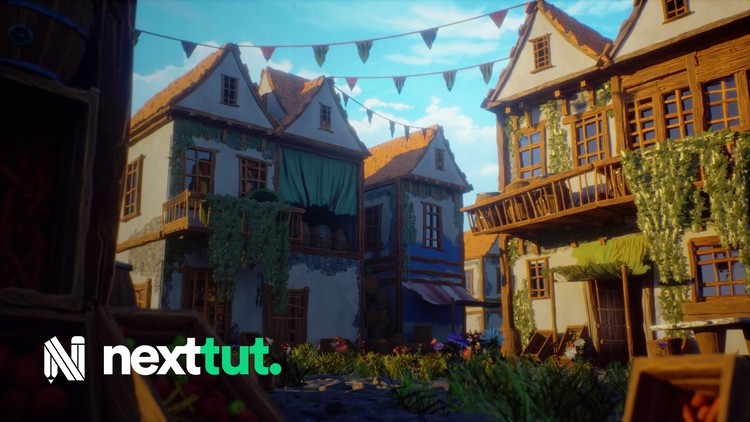 Learn to Make Stylised Environments in Blender & UE5 By Nexttut Education Pvt.Ltd.
