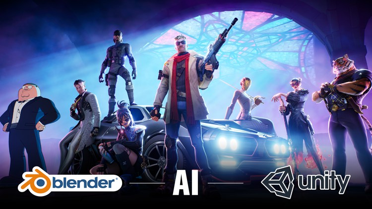 Master Blender 4 With AI Tools, Blender Addons & Unity. By Build FX