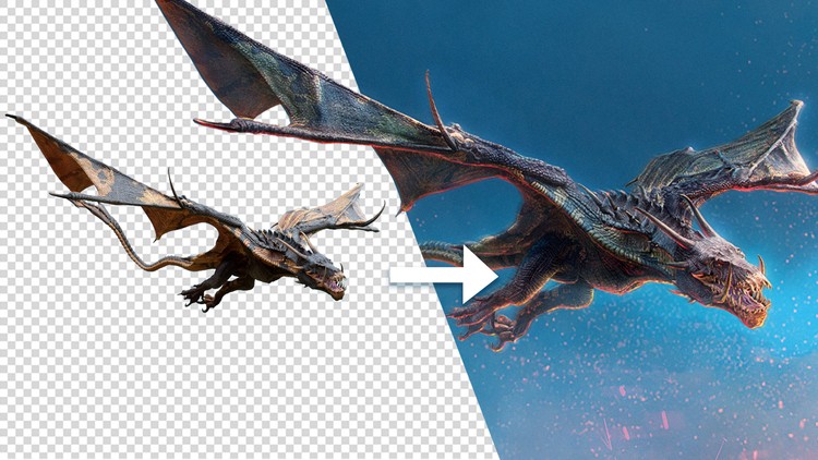 Master Relighting Skills – Dragon Paintover By Rafael Falconi