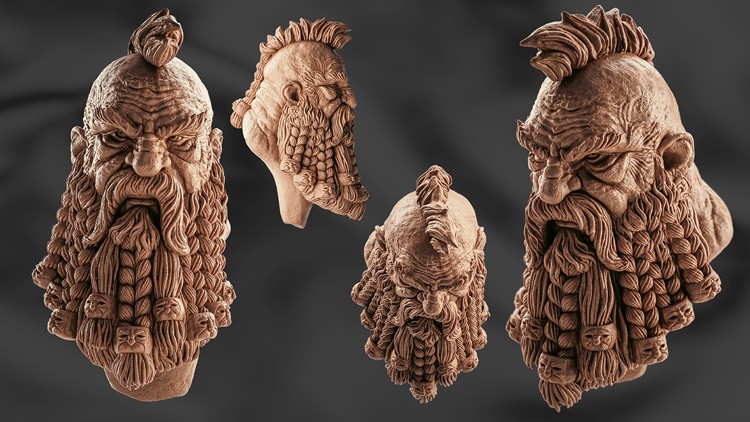 Mastering ZBrush: Sculpting a Dwarf Head in 180 Minutes By 3DRedBox Studio