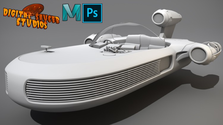 Maya 3D Masterclass – Modeling a 3D Sci-Fi Vehicle in Maya By Digital Saucer Studios