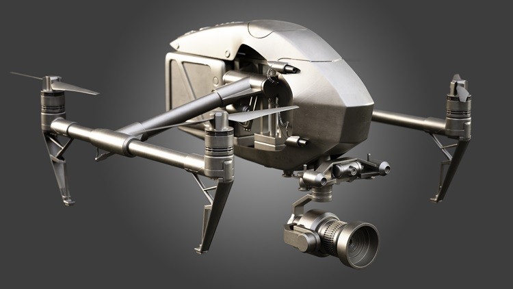 Modeling in ZBrush: Creating a DJI Inspire Drone By 3DRedBox Studio