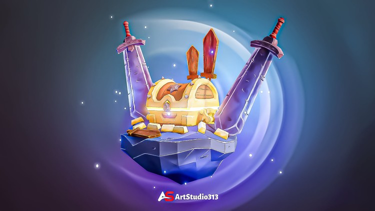 New way of Texture painting Game assets in Blender 3.6 By Art Studio313