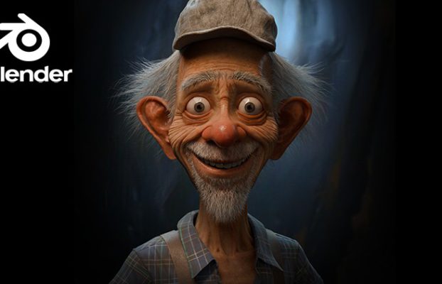 Old Stylized Character in Blender By Bharat Sharma