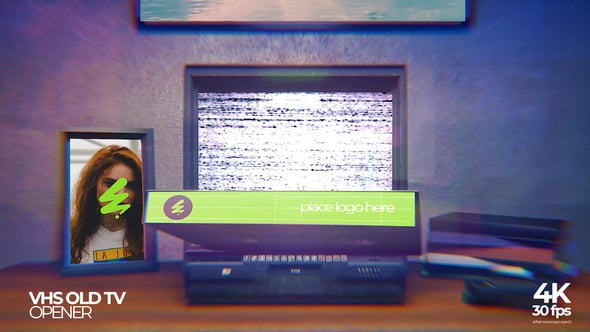 Videohive VHS Old TV Opener