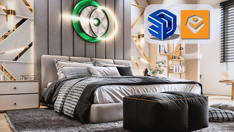 Realistic Bedroom Rendering with Enscape 4.2 By Ufuk ŞEN