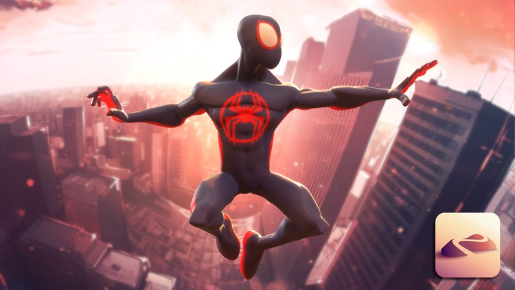 Spider-Man Full Tutorial in Nomad Sculpt By Dave Reed