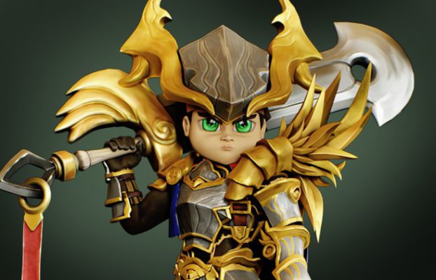 Stylized Knight for Cinematics in Blender By Victory3D LLC