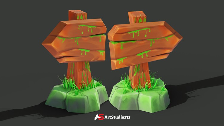 Texture painting game assets in Blender & Photoshop By Art Studio313