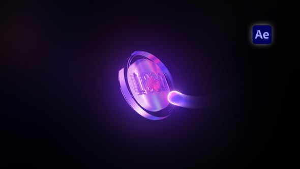 Videohive Neon Iridescent Logo