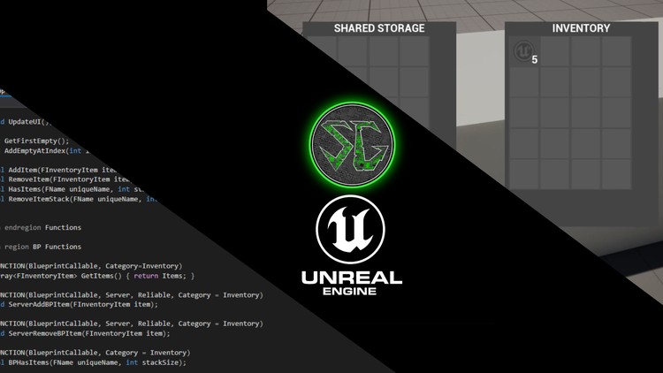 Unreal Engine Multiplayer C++ Inventory, Crafting, Building By Saragan Development