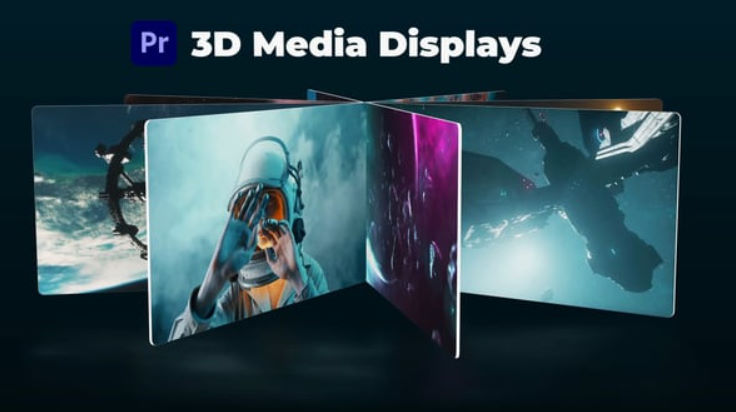 Videohive 3D Media Displays for Premiere Pro