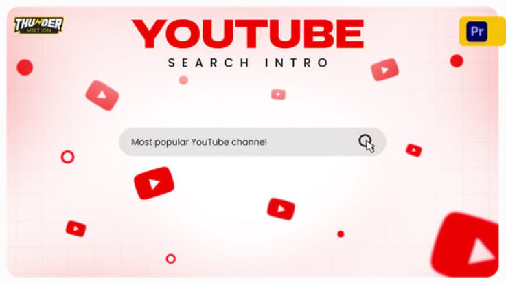 Videohive Clean Youtube Search Intro