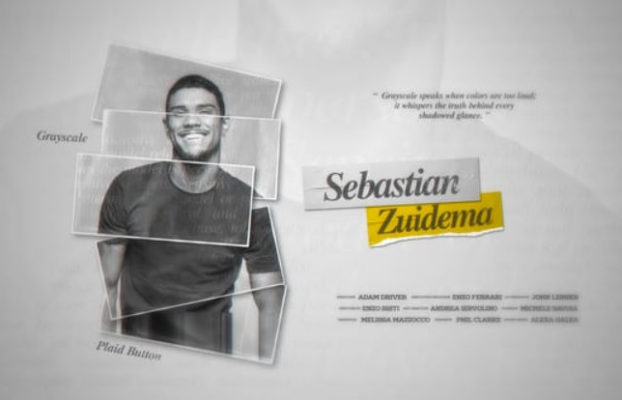 Videohive Folded Split Portrait Titles