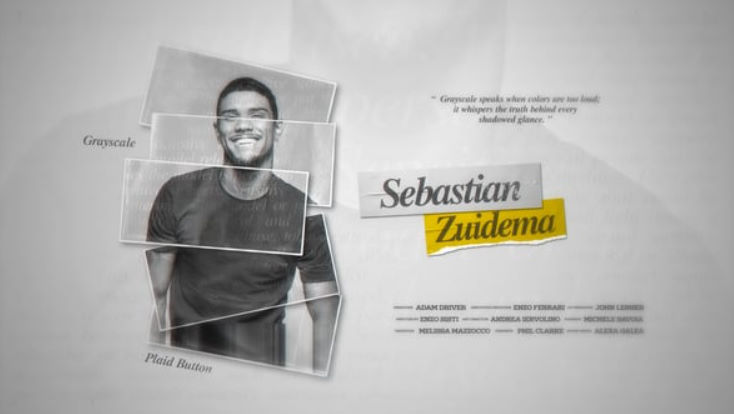 Videohive Folded Split Portrait Titles