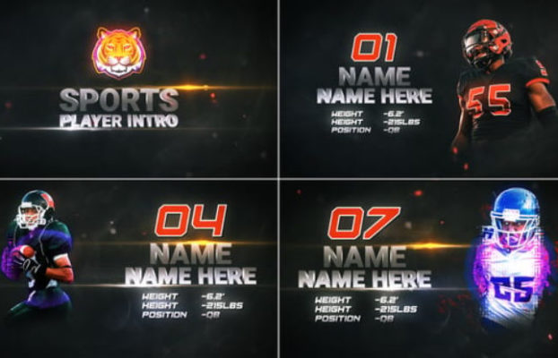 Videohive Sports Player Profile // Sports Team Intro