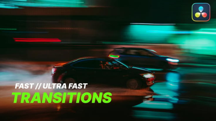 Videohive Ultra Fast Transitions for Davinci Resolve