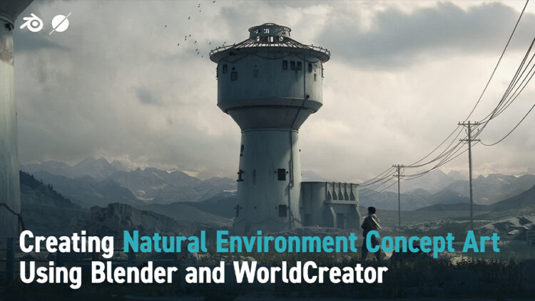 Wingfox – Creating Natural Environment Concept Art Using Blender and World Creator