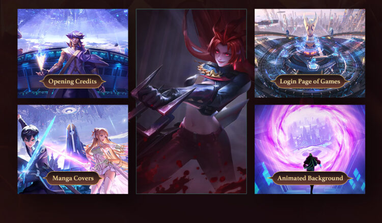 Wingfox – Character Key Visual of MOBA Games and Card Games with AE and Spine with Xiao Qi