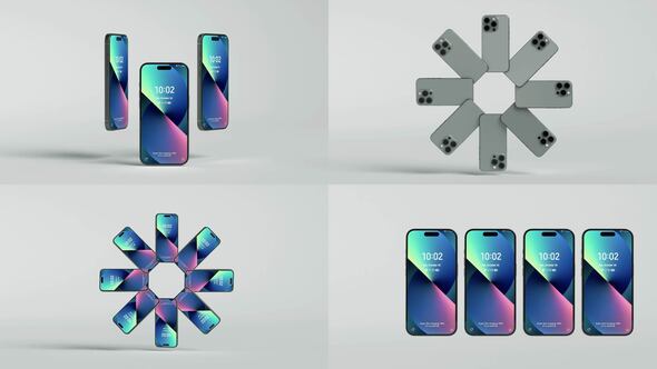 Videohive Phone Mockups 58037001