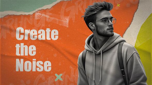 Videohive Chaos is a Form of Art Urban grunge style