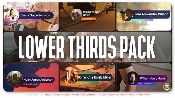 Videohive Creative Lower Thirds – Modern Animated Titles Pack