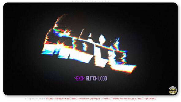 Videohive Exo Glitch Logo
