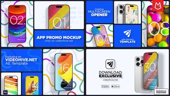 Videohive Modern Mobile Phone Mockup Template | Multiscreen Display for App Previews and UI Design