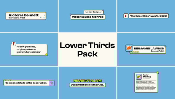 Videohive Lower Thirds Pack 57444573