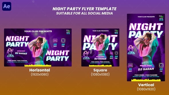 Videohive Night Party Flyer