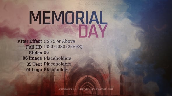 Videohive Memorial Day Template
