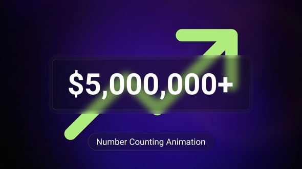 Videohive Number Counting Animation