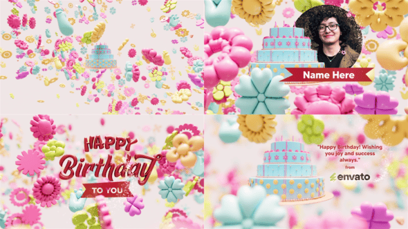 Videohive Birthday Logo Intro