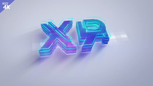 Videohive Digital White Clean 3D Logo Glitch