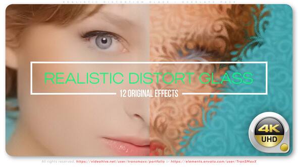 Videohive Realistic Distortion Glass – Overlays Pack