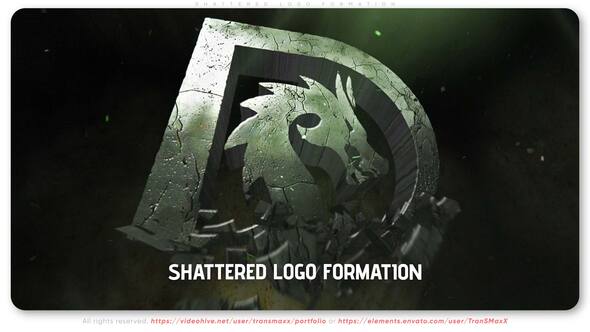 Videohive Shattered Logo Formation