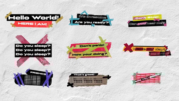 Videohive Grungy Kinetic Titles