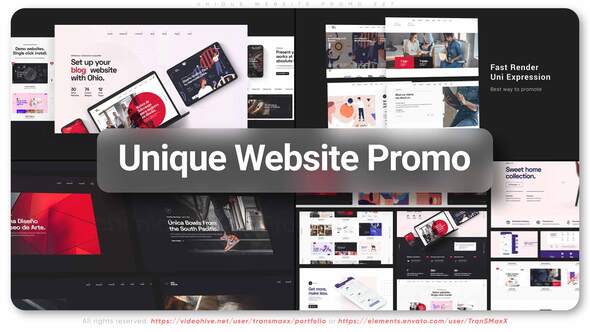 Videohive Unique Website Promo 33705871