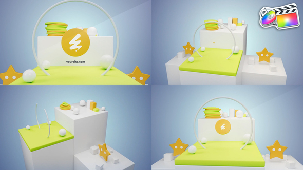 VideoHive 3D Geometry Logo for FCPX