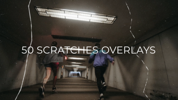 VideoHive 50 Scratches Overlay | Premiere Pro