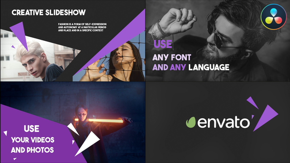 VideoHive Abstract Shapes Slideshow | DaVinci Resolve