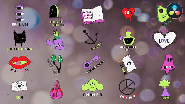 VideoHive Acid Creative Titles for DaVinci Resolve
