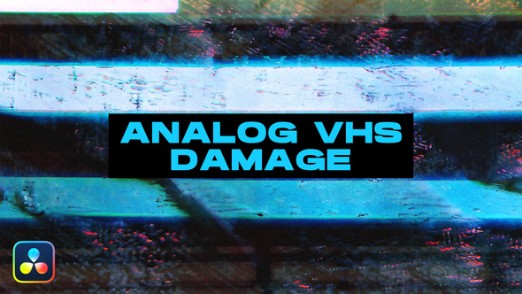 VideoHive Analog VHS Damage Transitions | DaVinci Resolve