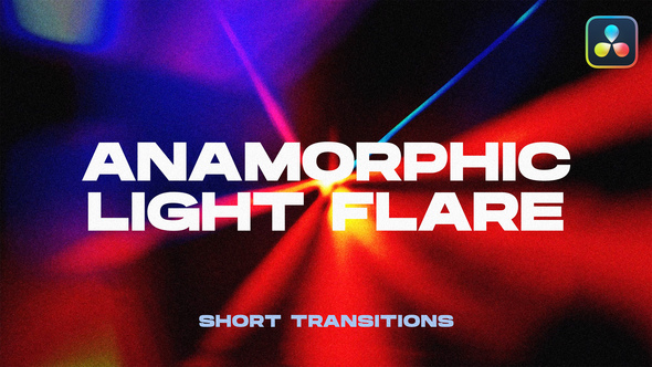 VideoHive Anamorphic Light Flare Transitions | DaVinci Resolve