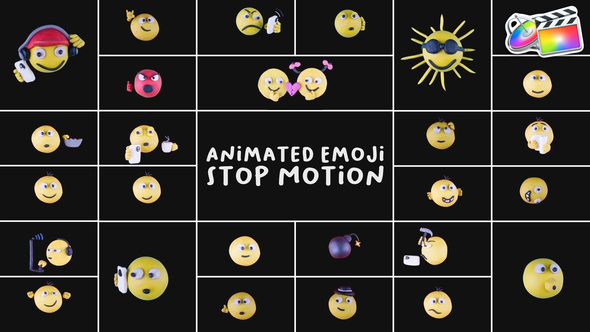 VideoHive Animated Emoji Stop Motion | FCPX