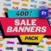 VideoHive Animated Sale Banners Pack for Premiere Pro: Editable & Responsive Black Friday Discounts & More 54090327