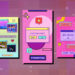 VideoHive Arcade 8bit Game Windows Interface Instagram Stories 51014668