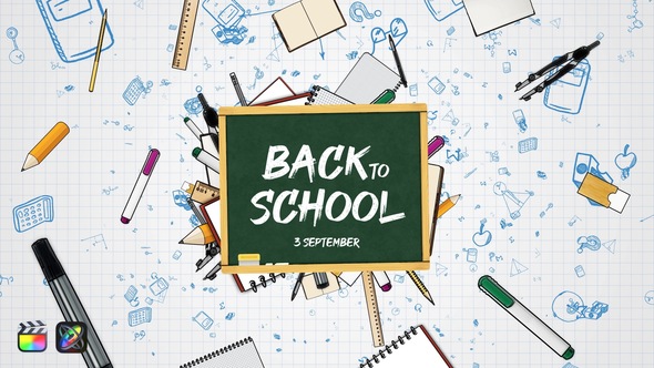 VideoHive Back To School Logo Reveal | FCPX & Apple Motion